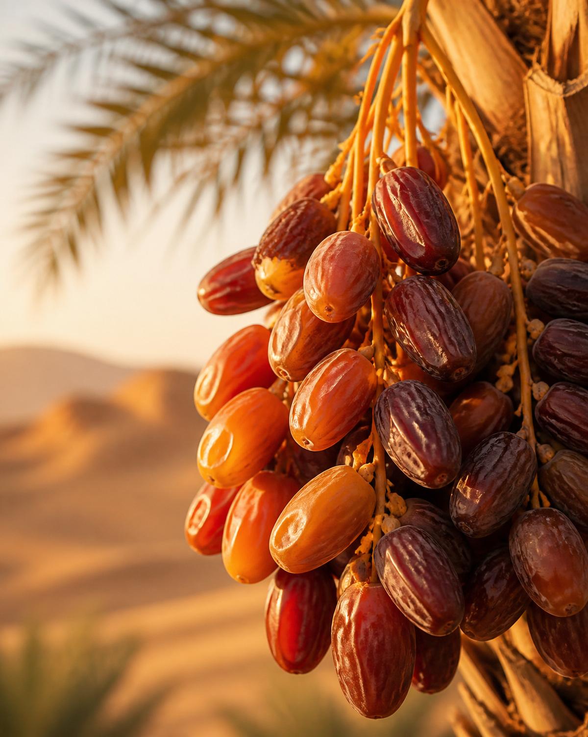 Family date palm grove